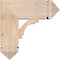 Ekena Millwork Merced Arts and Crafts Smooth Bracket w/ Offset Brace, Douglas Fir, 7 1/2"W x 18"D x 18"H BKT0806X18X18MRC03SDF - alternate 3